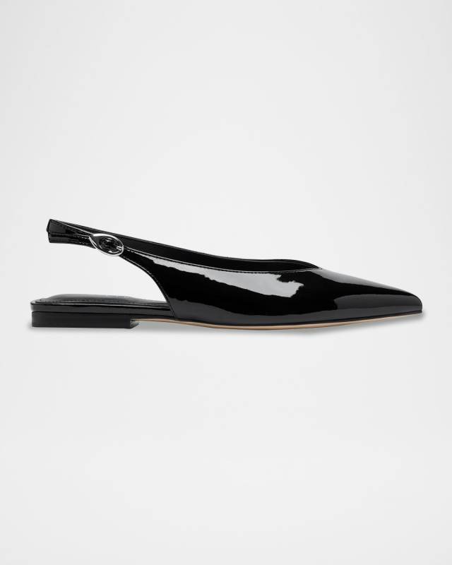 Gabra Patent Leather Slingback Flats